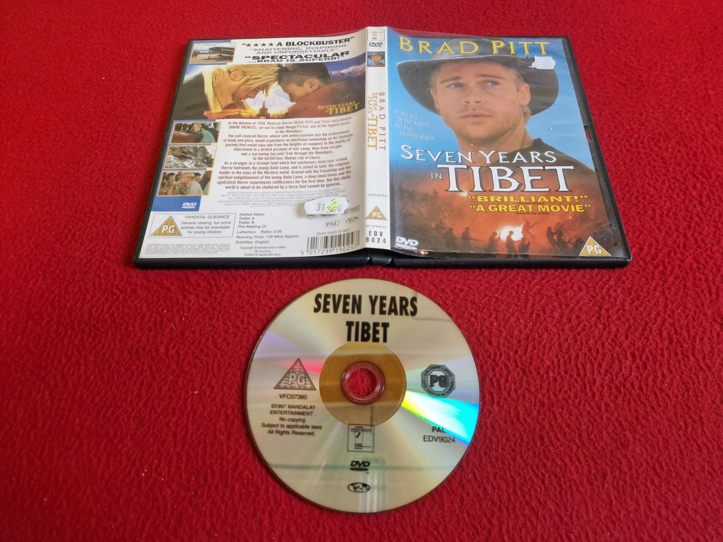 SEVEN YEARS IN TIBET DVD