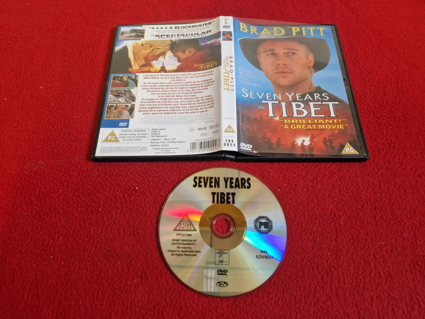 SEVEN YEARS IN TIBET DVD