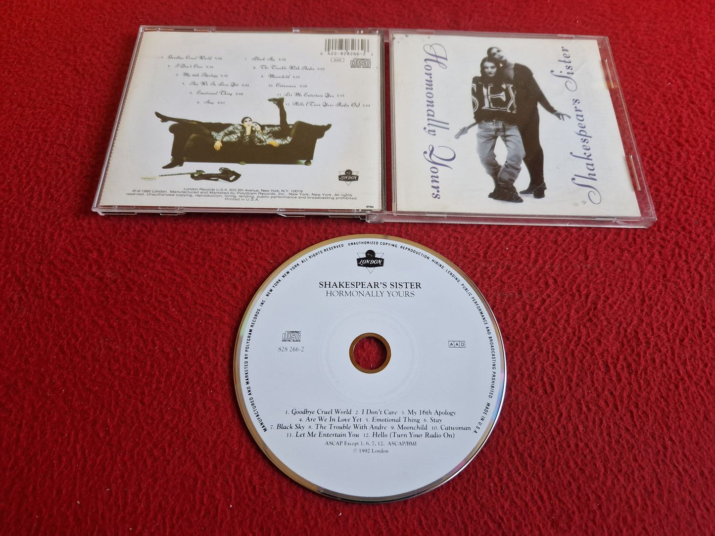 SHAKESPEAR'S SISTER HORMONALLY YOURS CD