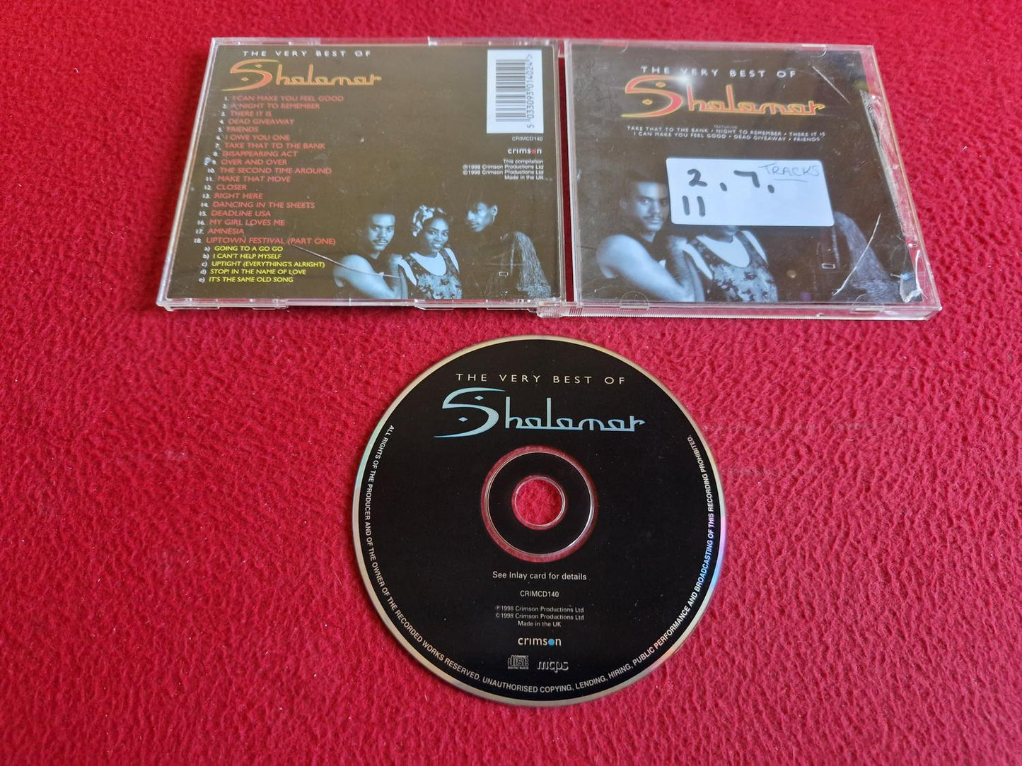 SHALAMAR THE VERY BEST OF SHALAMAR CD