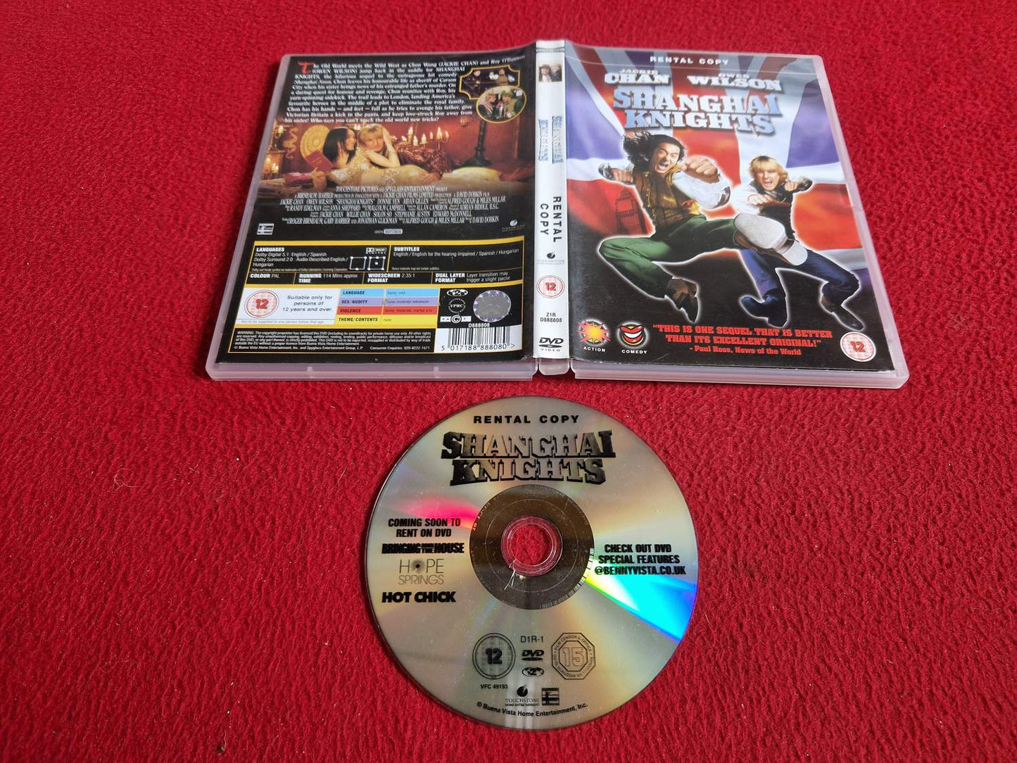 SHANGHAI KNIGHTS DVD