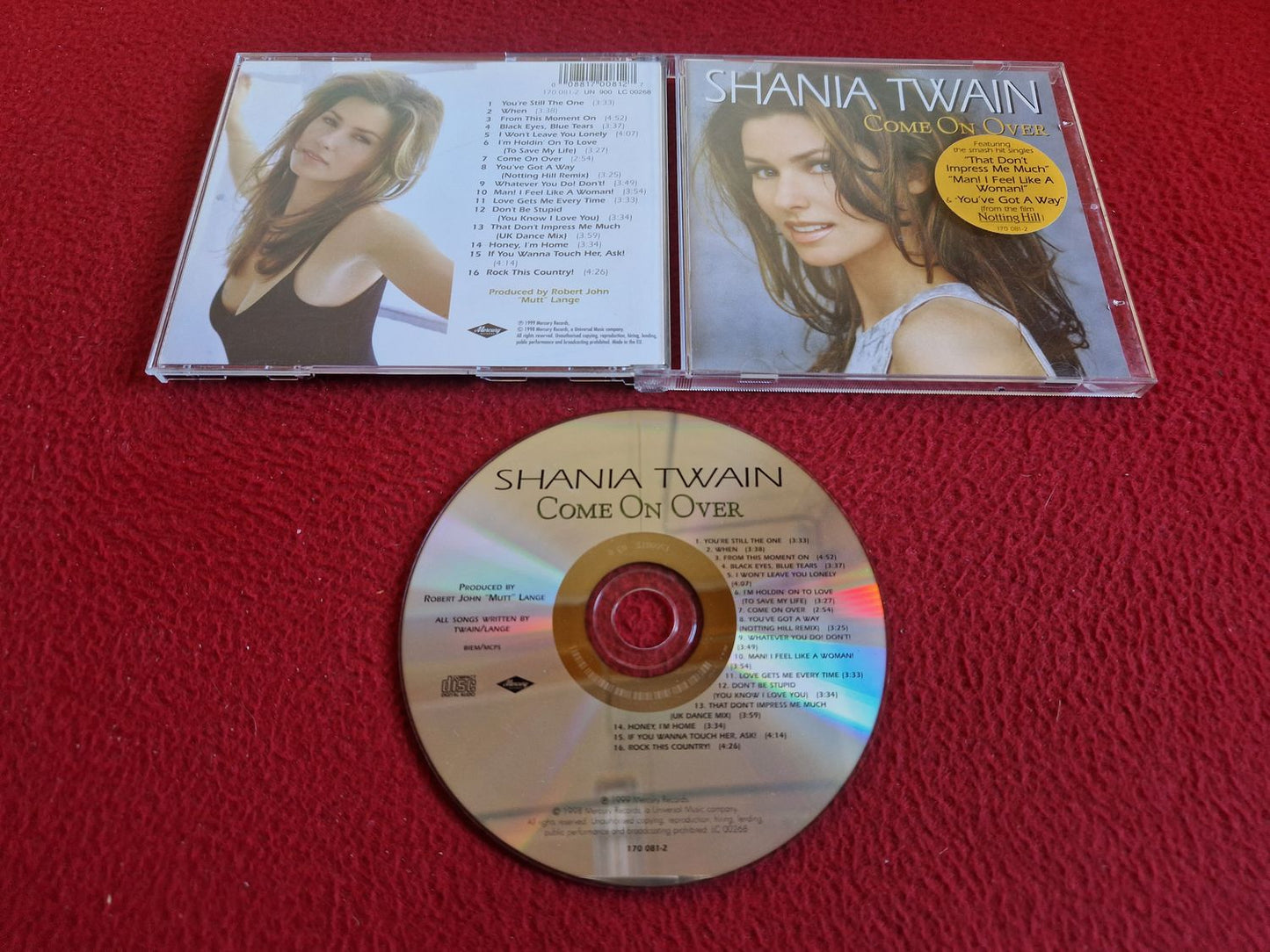 SHANIA TWAIN COME ON OVER CD