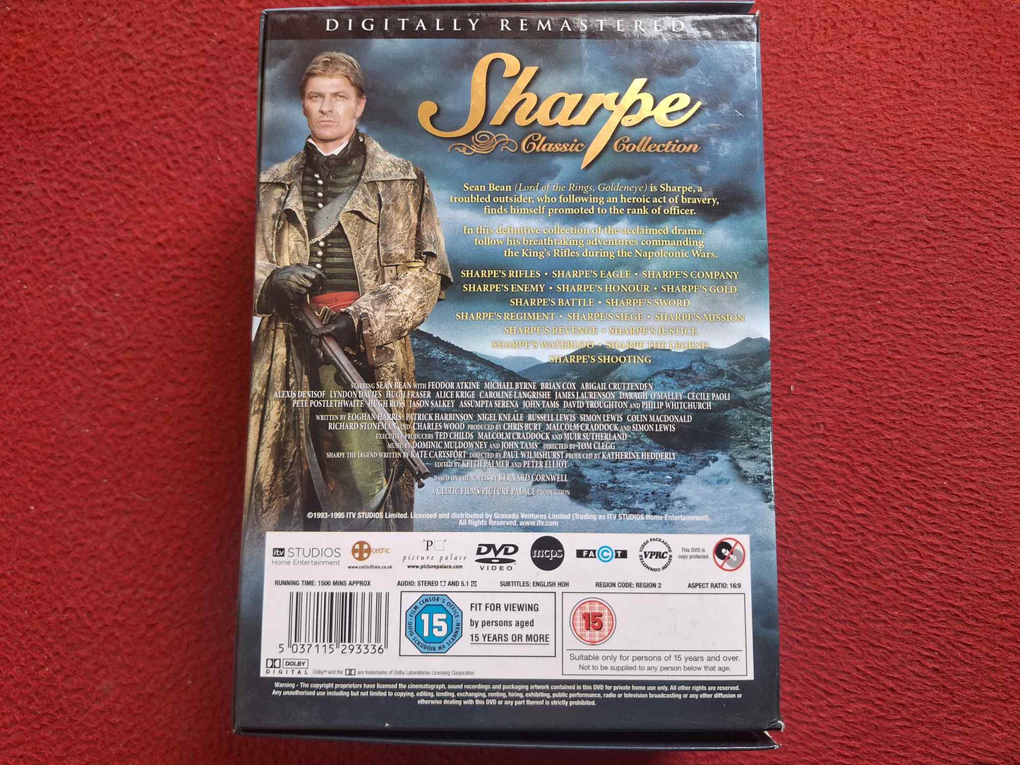 SHARPE CLASSIC COLLECTION 14 EPISODES + 2 SPECIALS BOX DVD