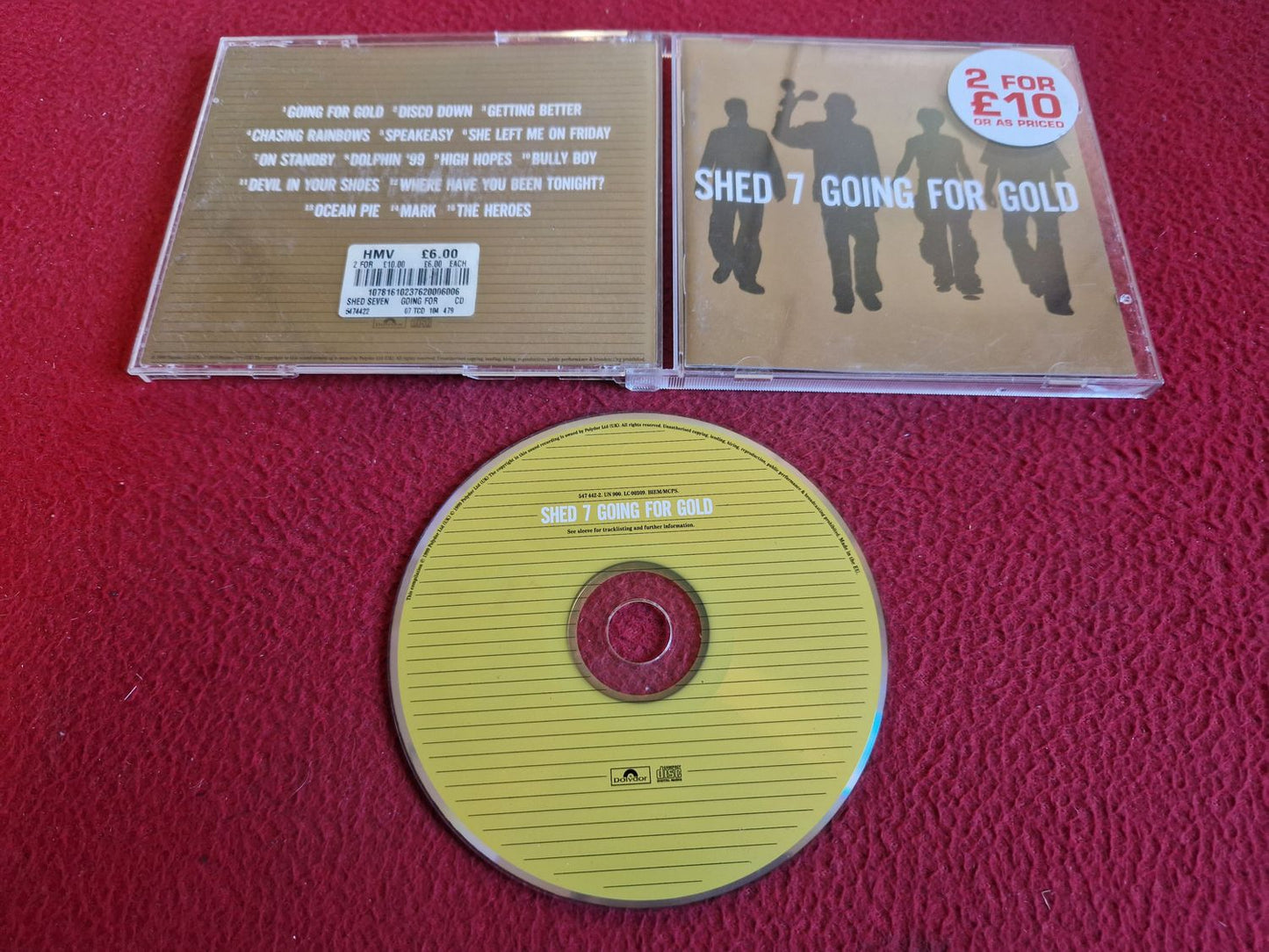 SHED 7 GOING FOR GOLD CD