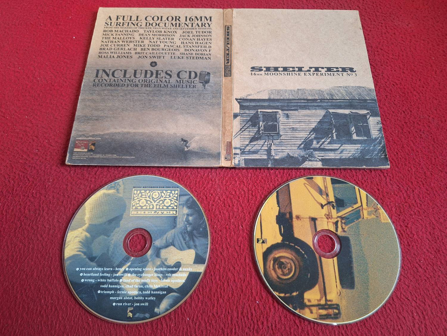 SHELTER 16MM MOONSHINE EXPERIMENT NO 3 SURFING DOCUMENTARY DVD / CD