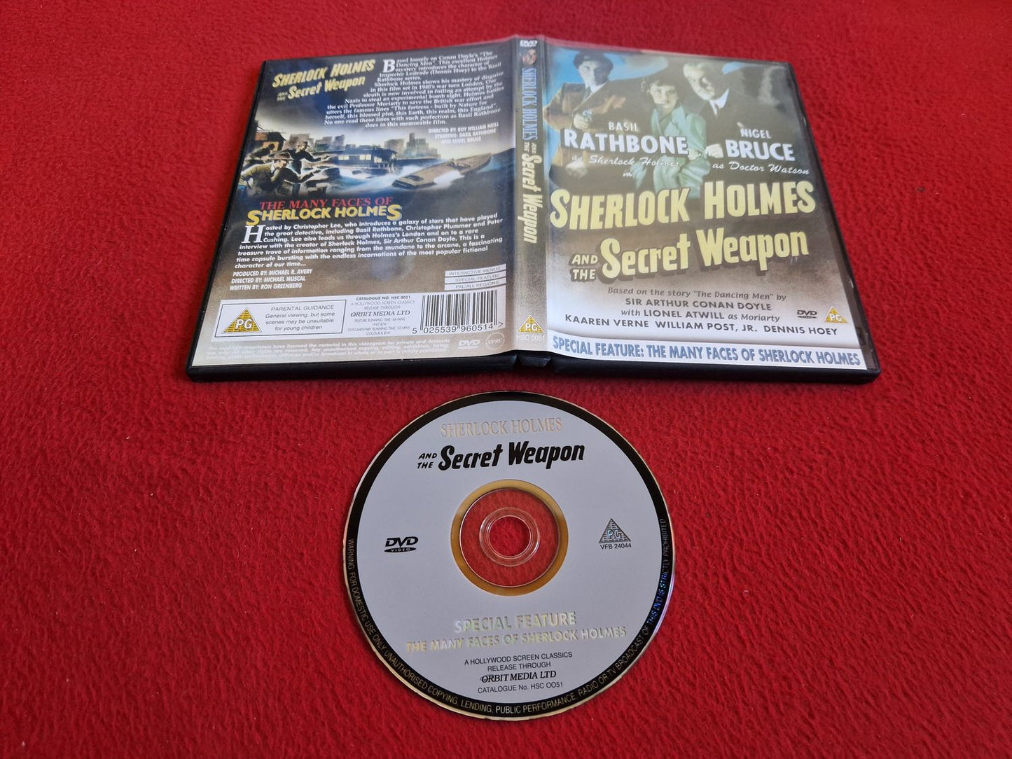 SHERLOCK HOLMES AND THE SECRET WEAPON DVD