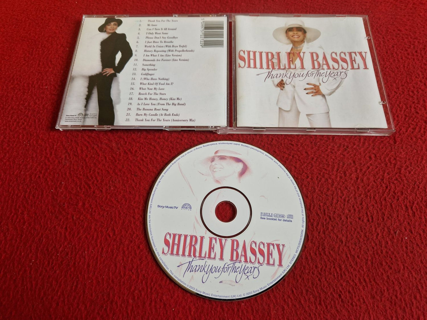 SHIRLEY BASSEY THANK YOU FOR THE YEARS CD