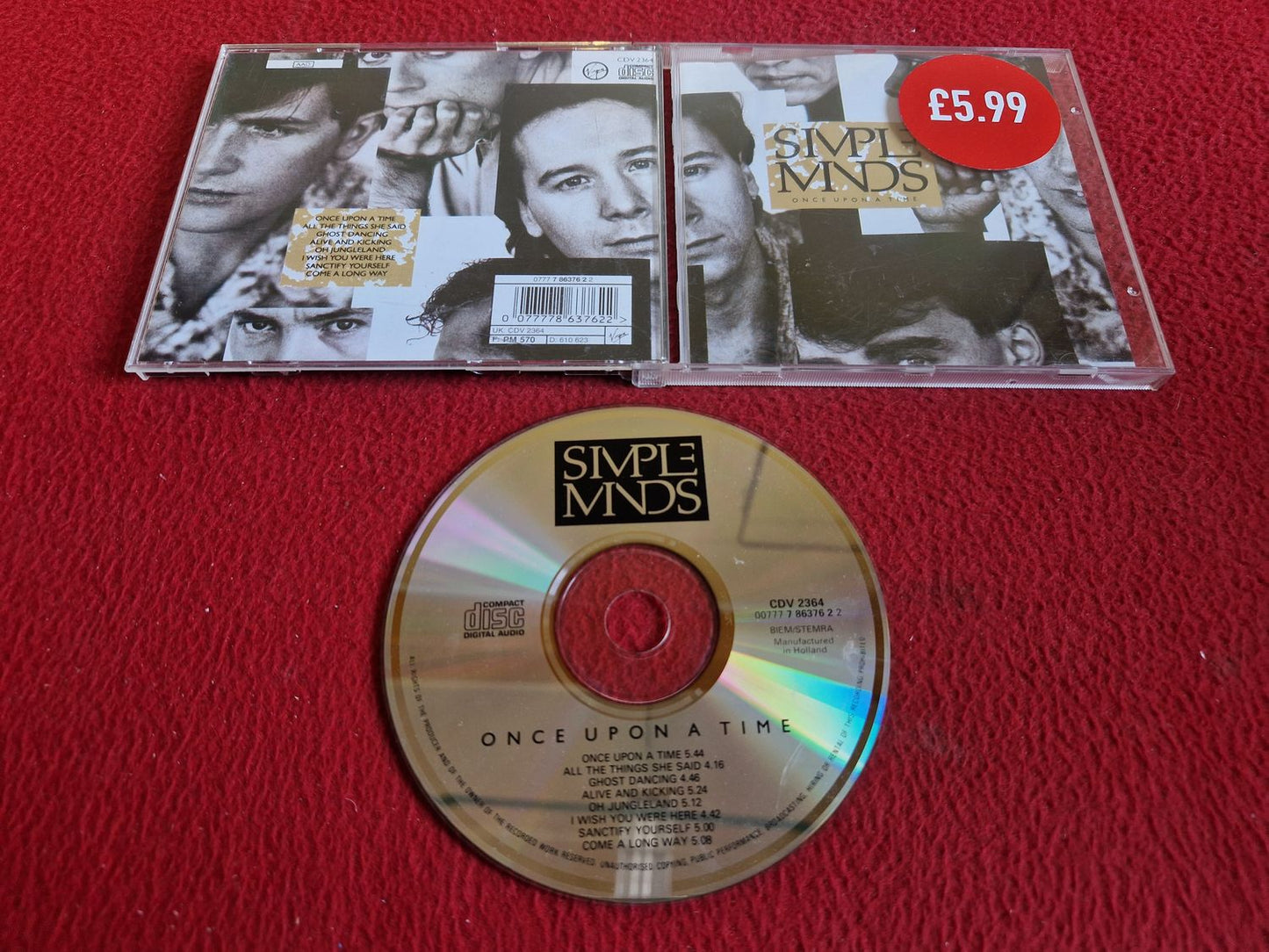 SIMPLE MINDS ONCE UPON A TIME CD