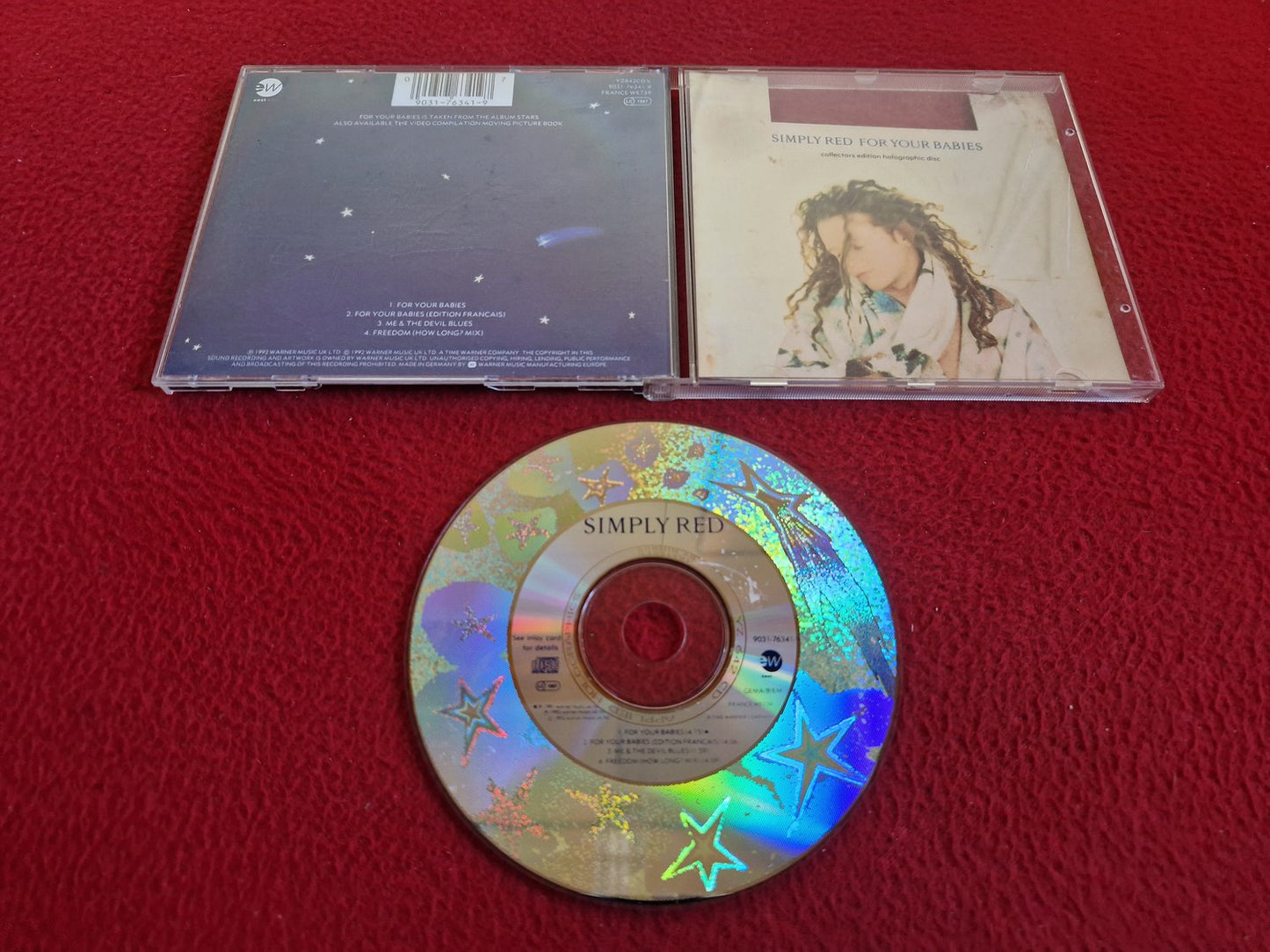 SIMPLY RED FOR YOUR BABIES COLLECTORS EDITION HOLOGRAPHIC DISC CD