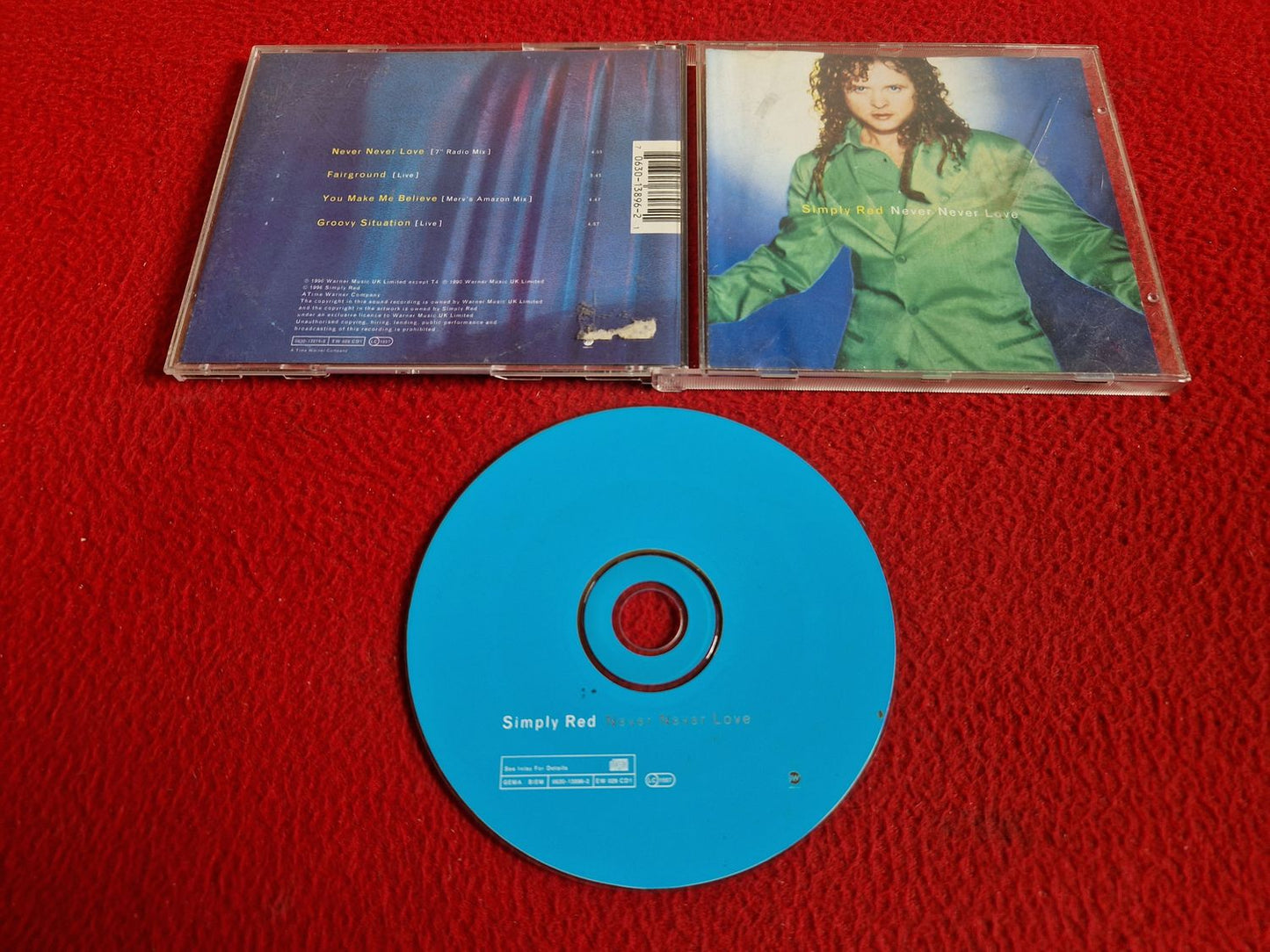 SIMPLY RED NEVER NEVER LOVE CD
