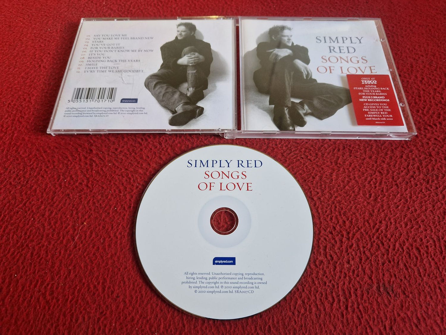 SIMPLY RED SONGS OF LOVE CD