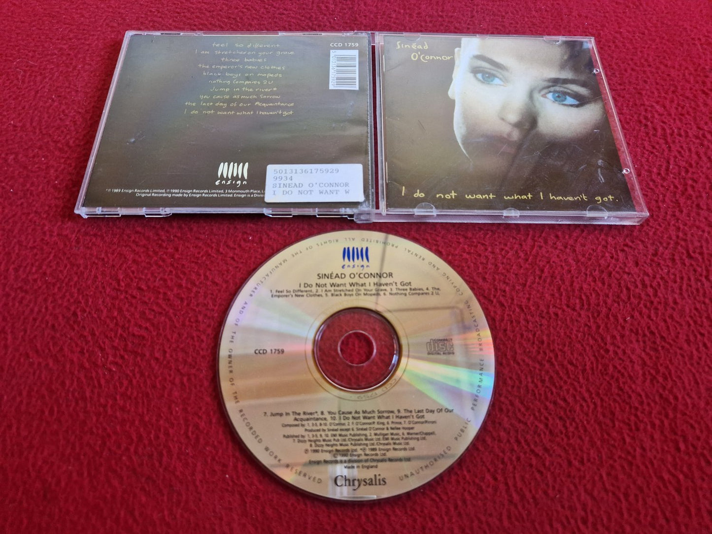 SINEAD O'CONNOR I DO NOT WANT WHAT I HAVEN'T GOT CD
