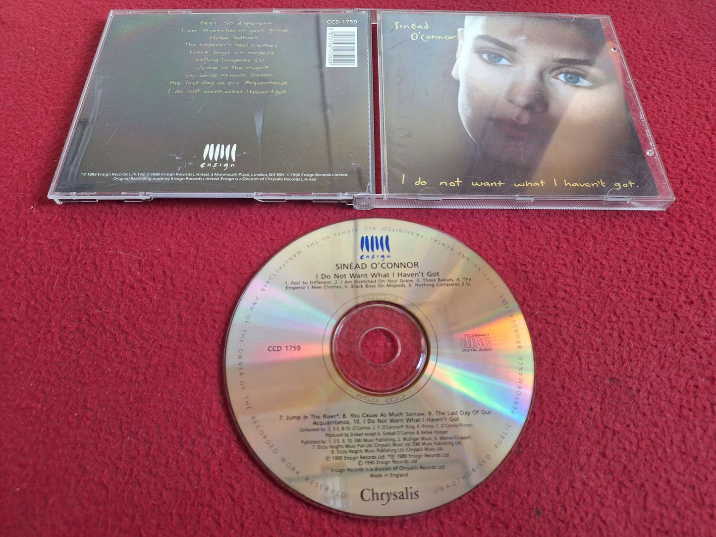 SINEAD O'CONNOR I DO NOT WHAT WHAT I HAVEN'T GOT CD