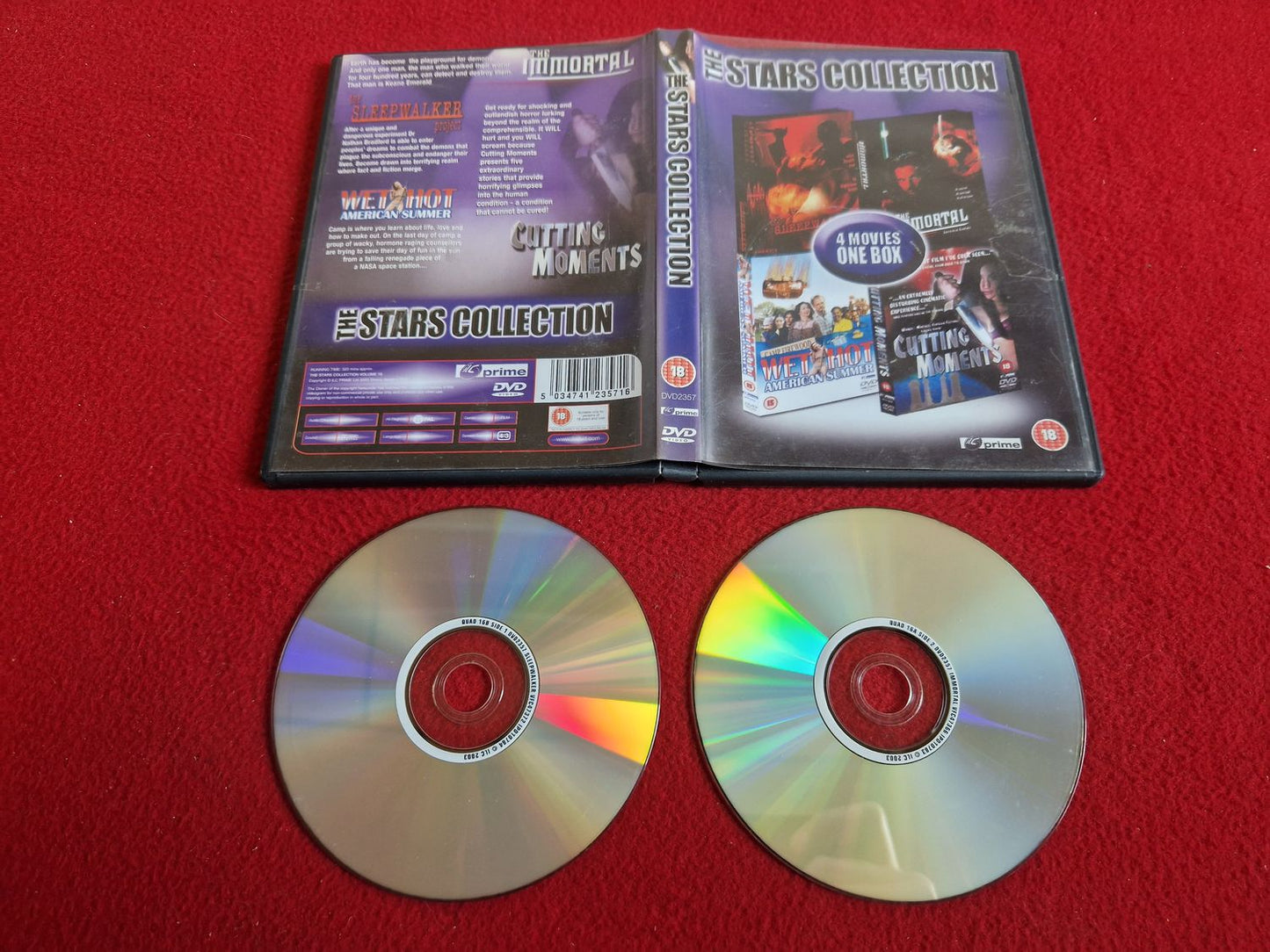 SLEEPWALKER PROJECT / WET HOT AMERICAN SUMMER /THE IMMORTAL /CUTTING MOMENTS DVD