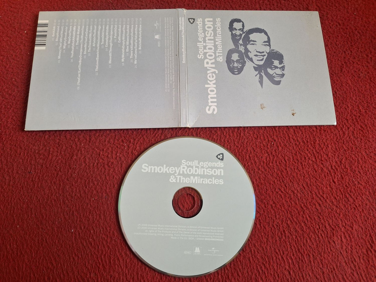 SMOKEY ROBINSON & THE MIRACLES SOUL LEGENDS CD