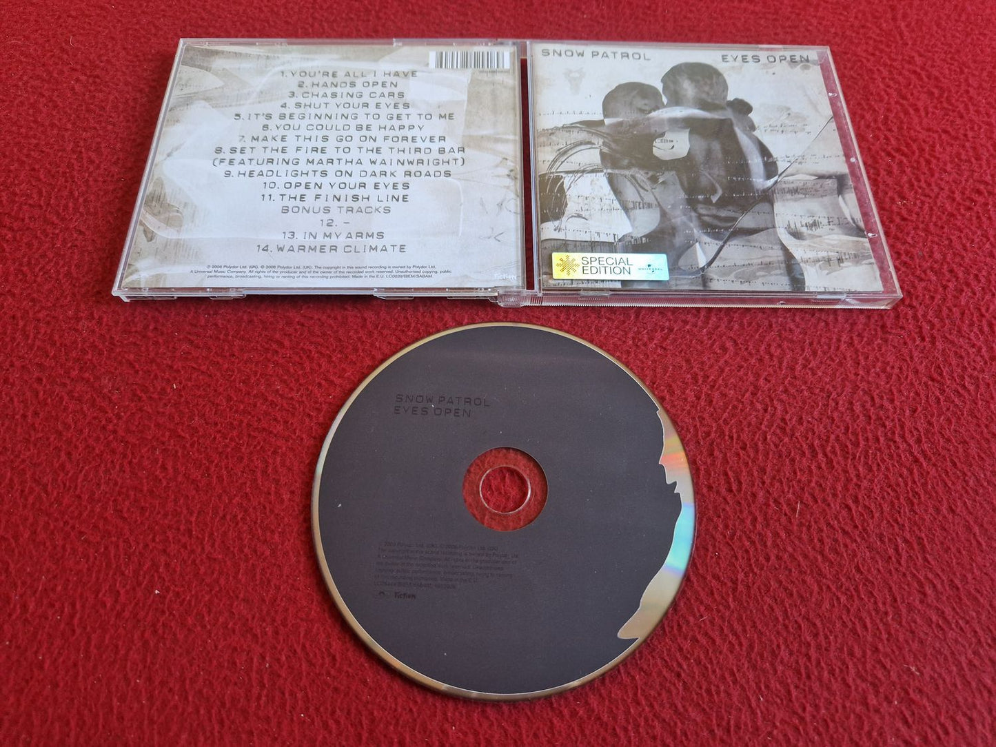 SNOW PATROL EYES OPEN SPECIAL EDITION CD