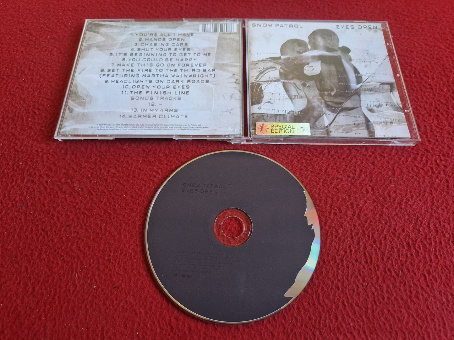 SNOW PATROL EYES OPEN SPECIAL EDITION CD