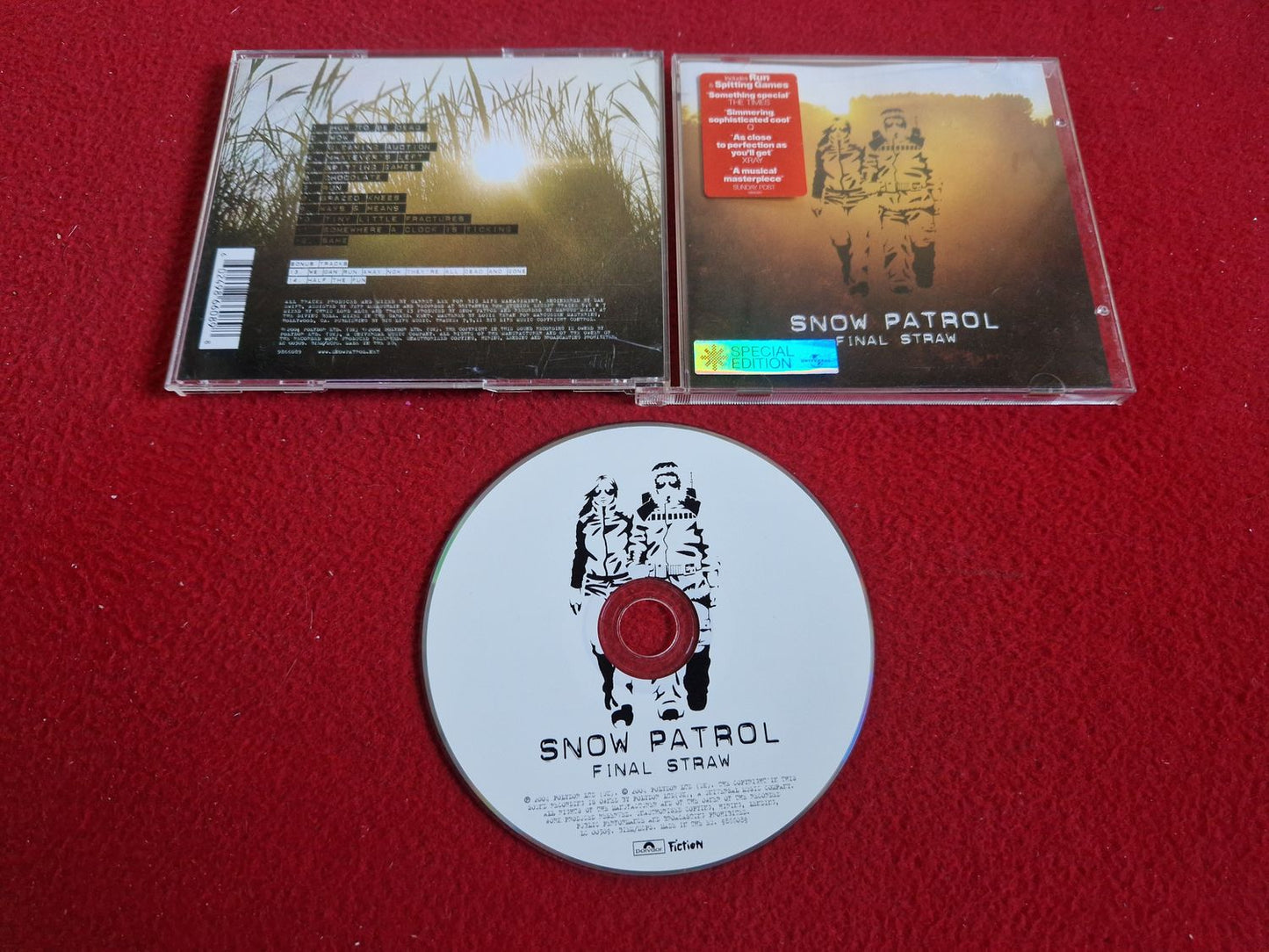 SNOW PATROL FINAL STRAW CD