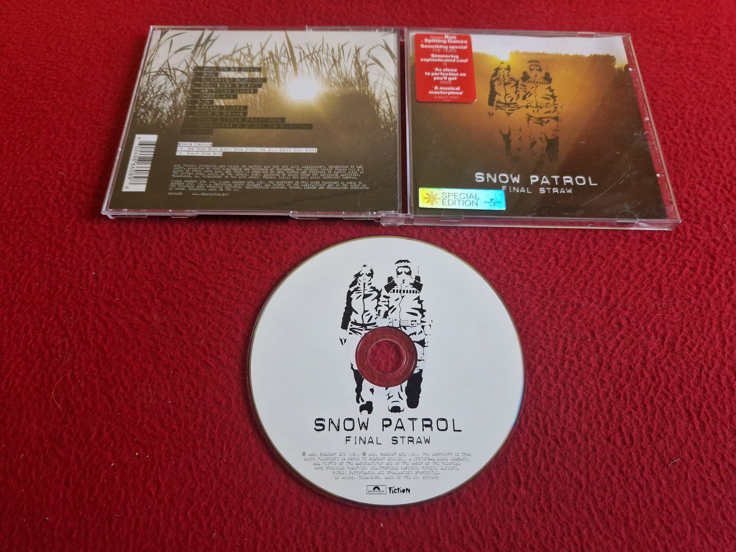 SNOW PATROL FINAL STRAW SPECIAL EDITION CD