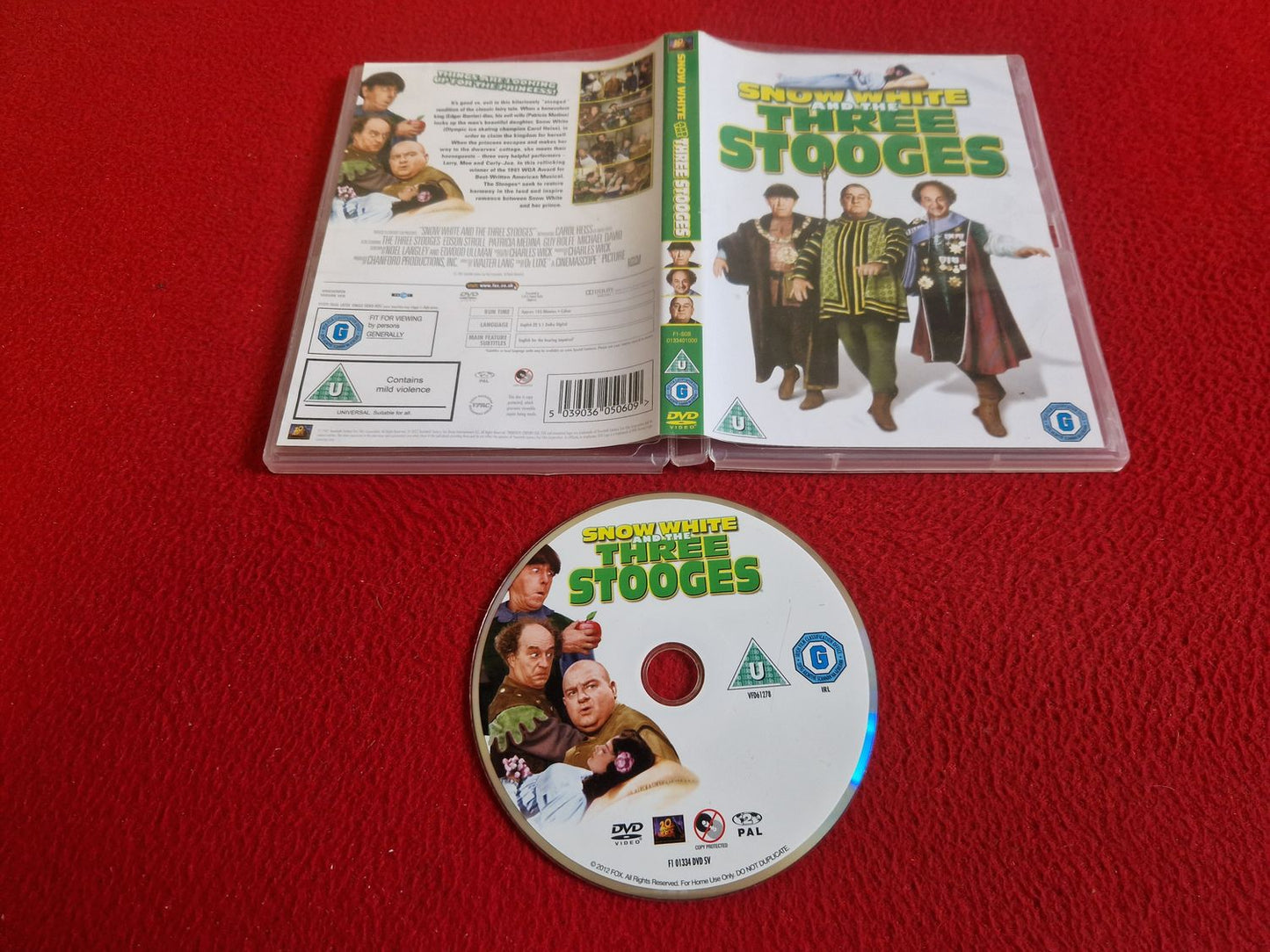 SNOW WHITE AND THE THREE STOOGES DVD