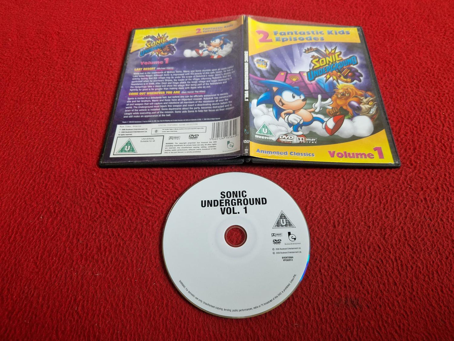 SONIC UNDERGROUND VOL. 1 DVD