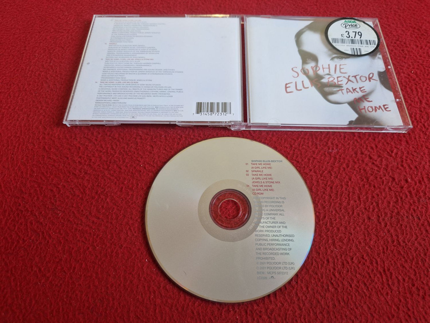 SOPHIE ELLIS BEXTOR TAKE ME HOME CD