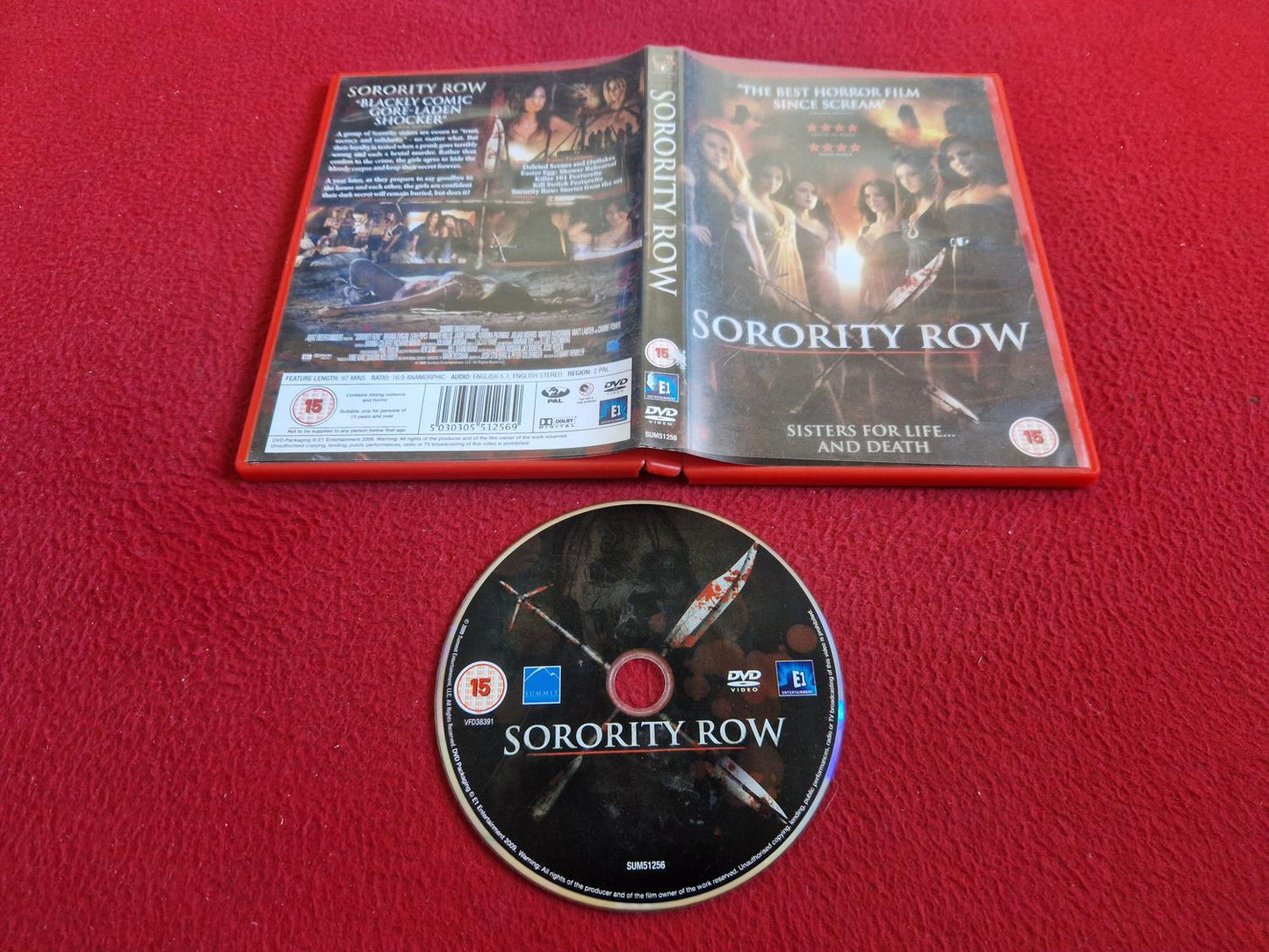 SORORITY ROW DVD