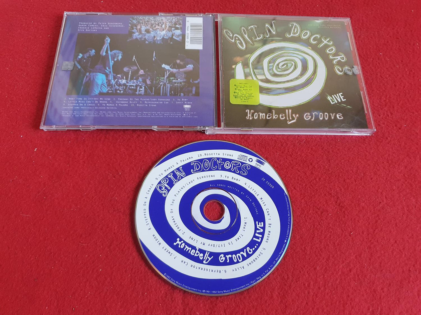 SPIN DOCTOR HOMEBELLY GROOVE LIVE till CD