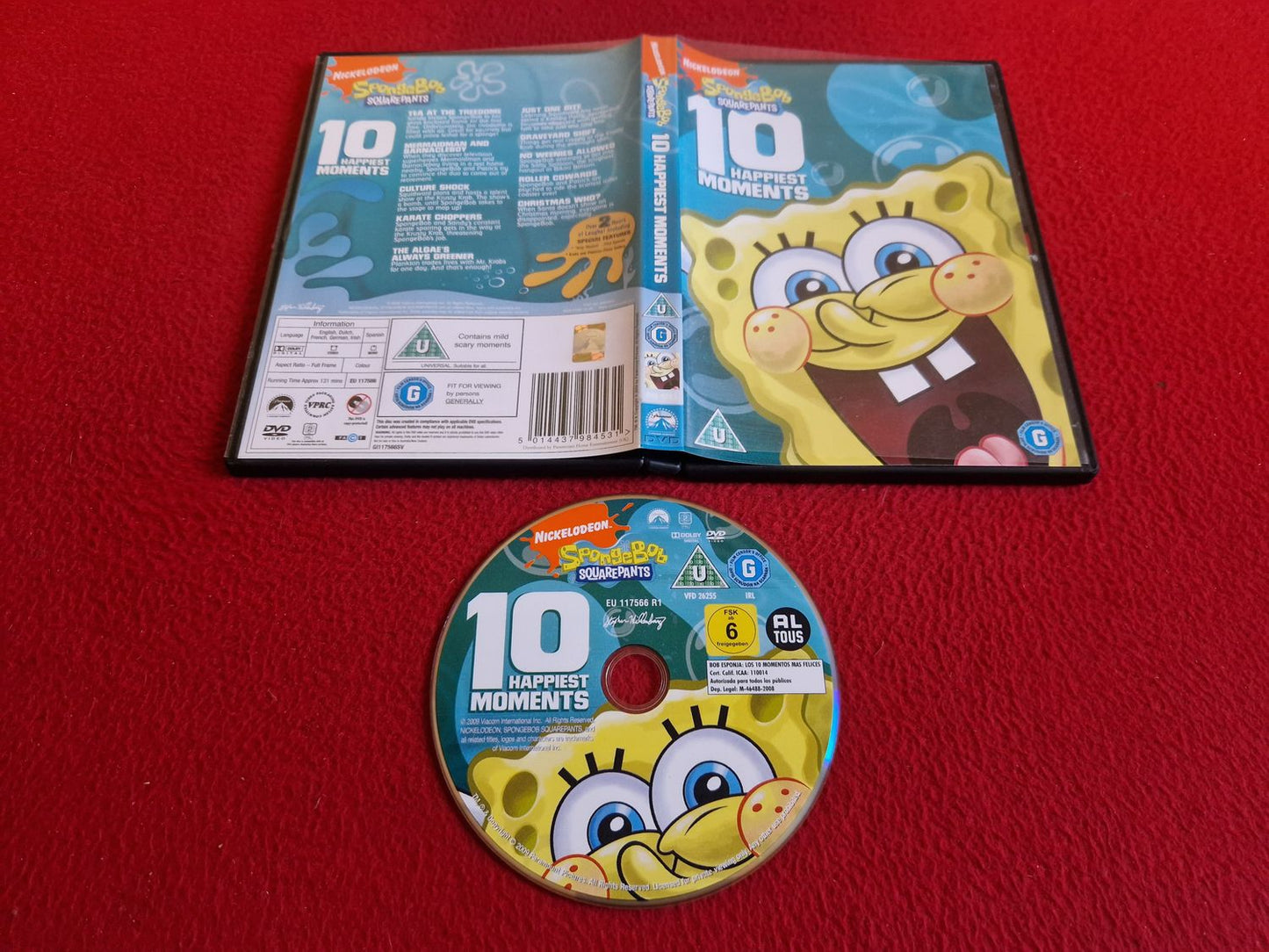 SPONGEBOB SQUAREPANTS 10 HAPPIEST MOMENTS DVD
