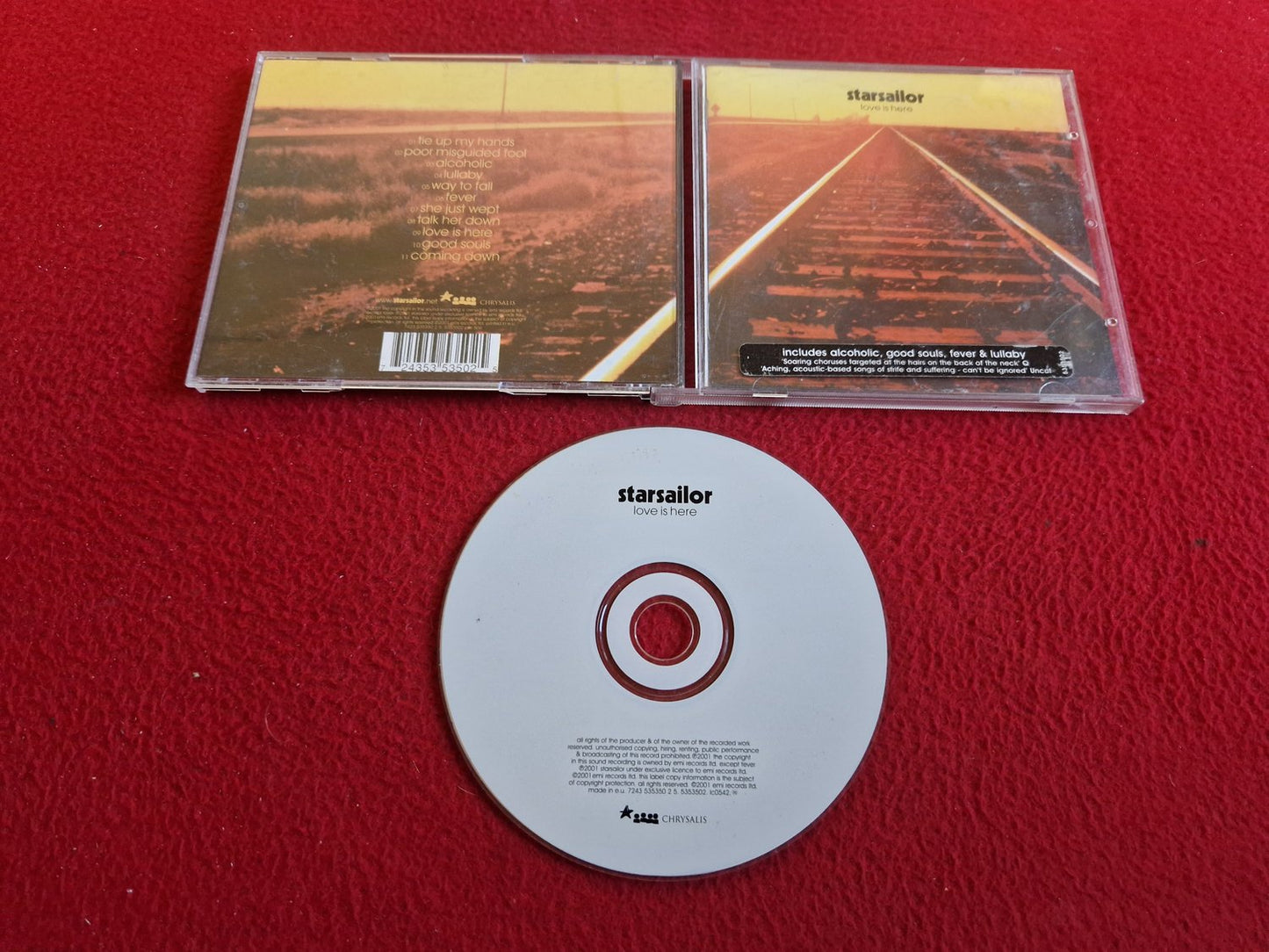 STARSAILOR LOVE IS HERE CD