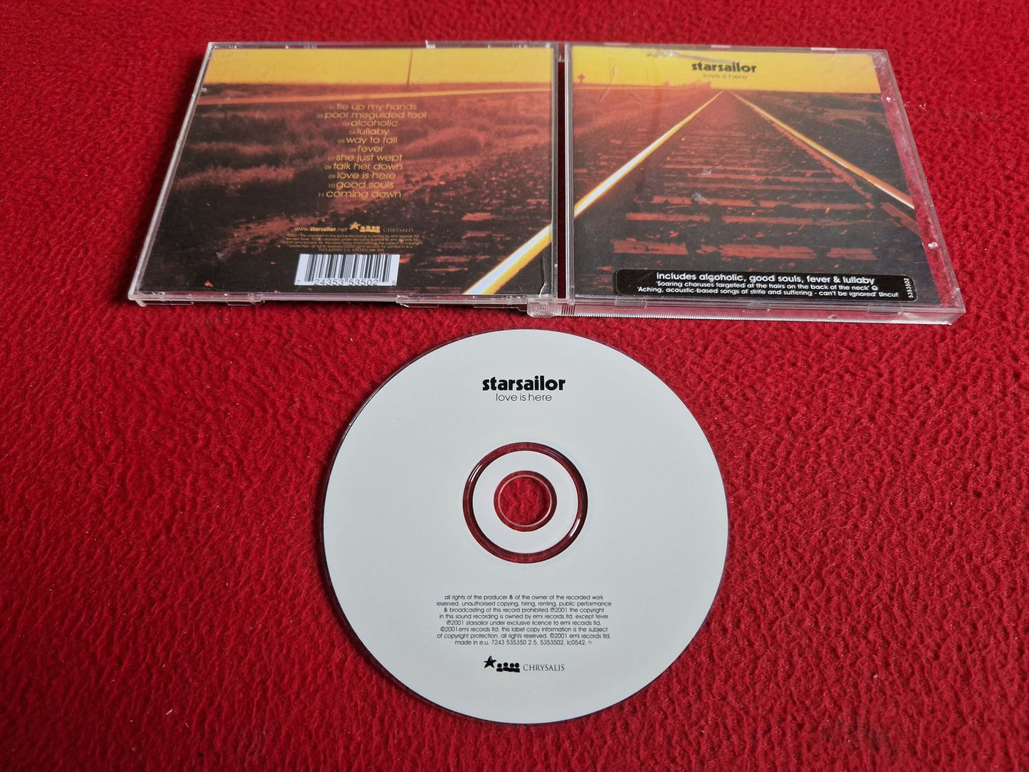 STARSAILOR LOVE IS HERE CD