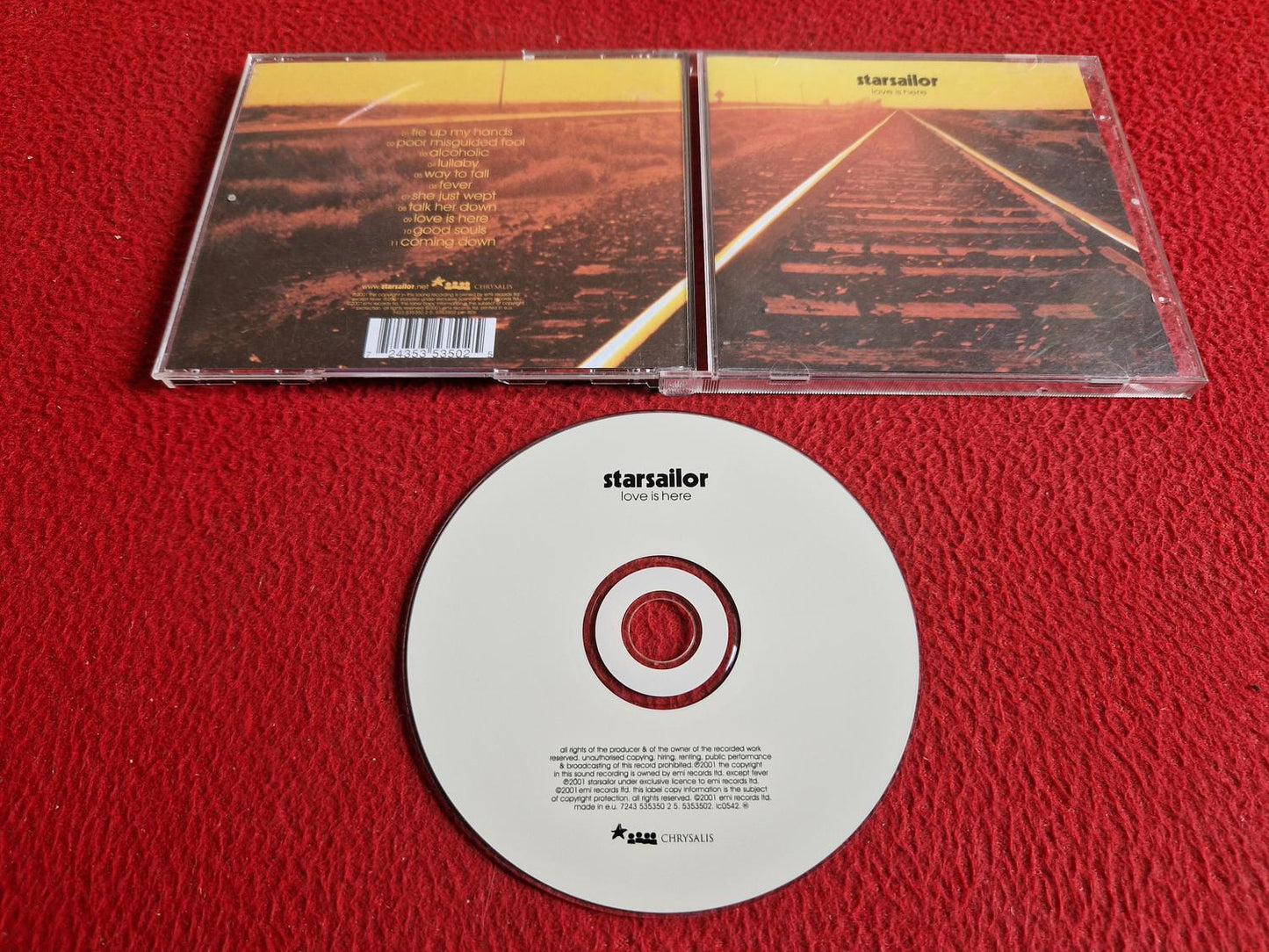 STARSAILOR LOVE IS HERE CD