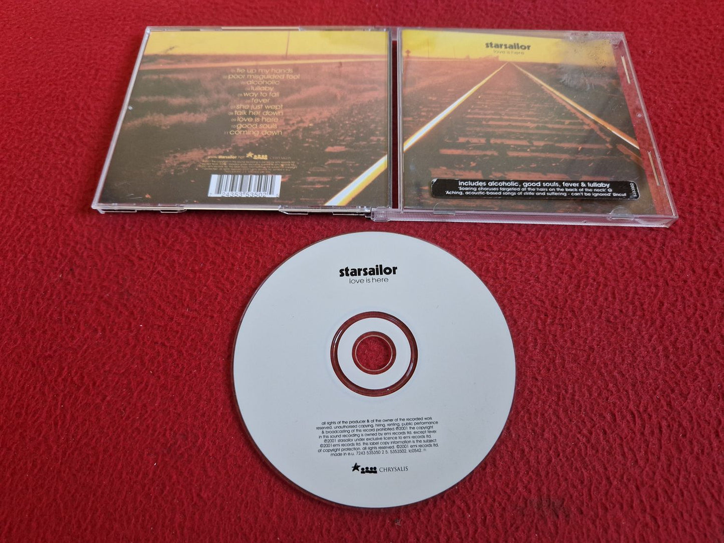 STARSAILOR LOVE IS HERE CD