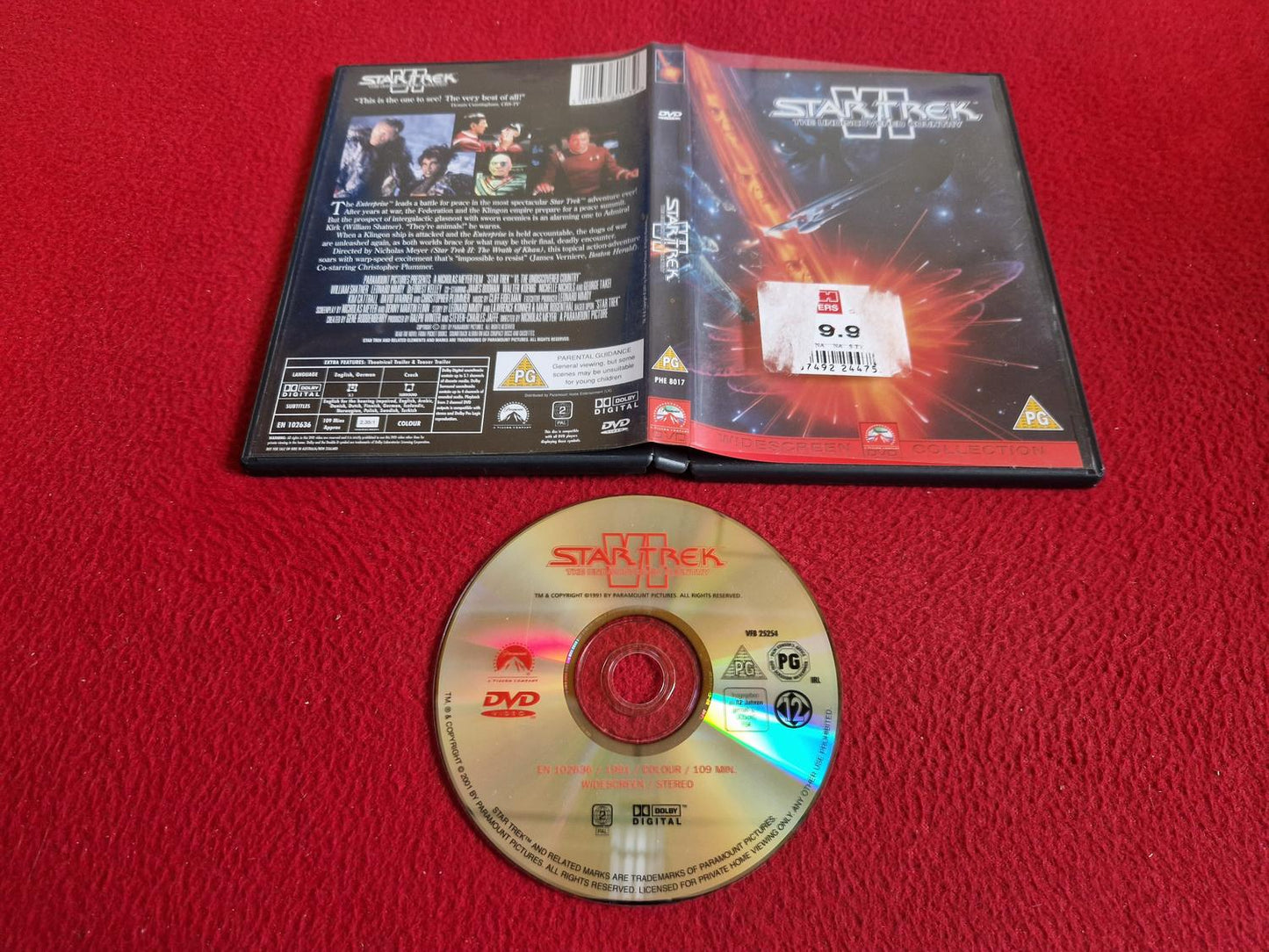 STAR TREK VI THE UNDISCOVERED COUNTRY DVD