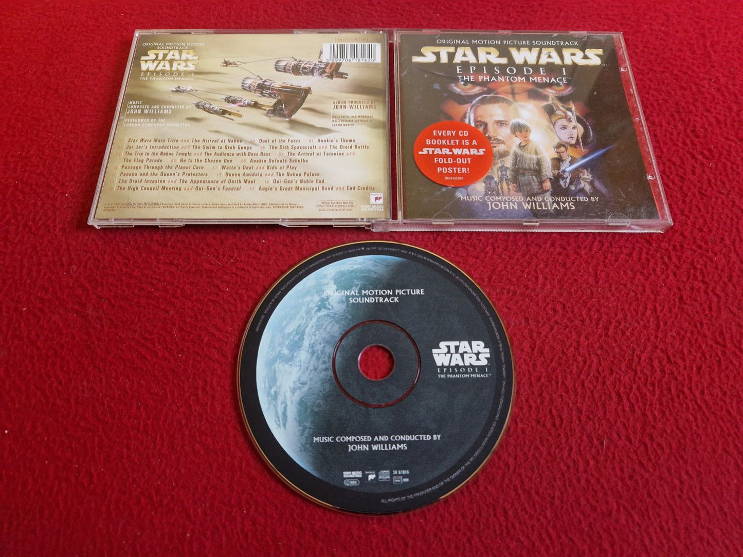 STAR WARS EPISODE 1 THE PHANTOM MENACE ORIGINAL MOTION PICTURE SOUNDTRACK CD