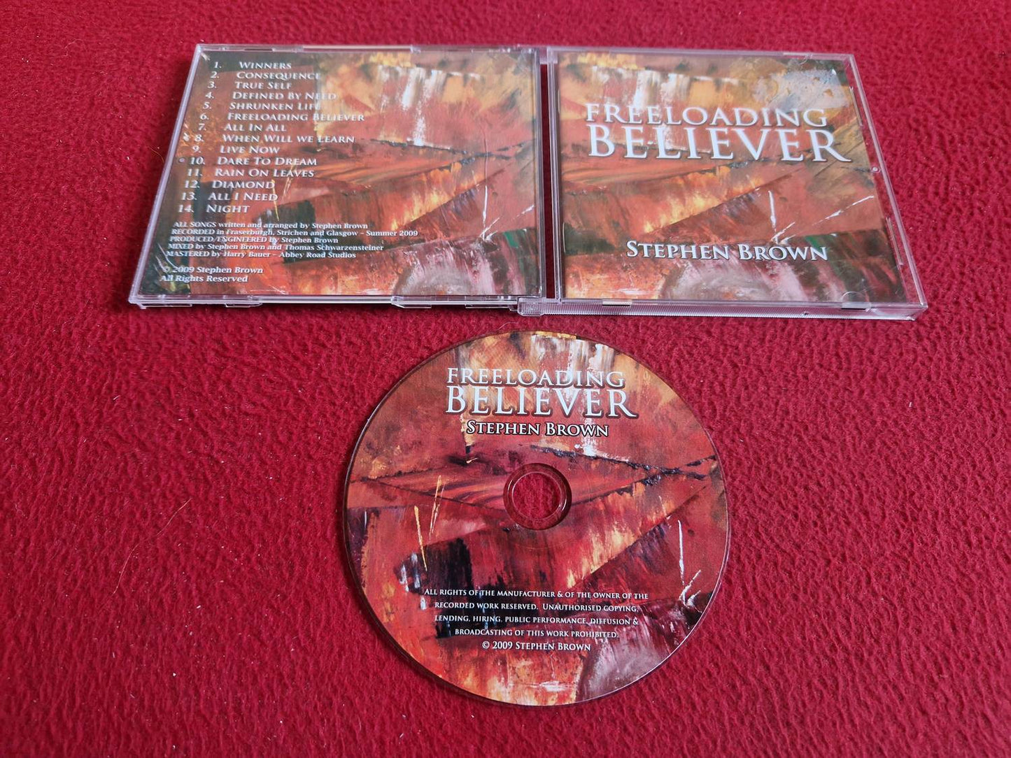 STEPHEN BROWN FREELOADING BELIEVER CD