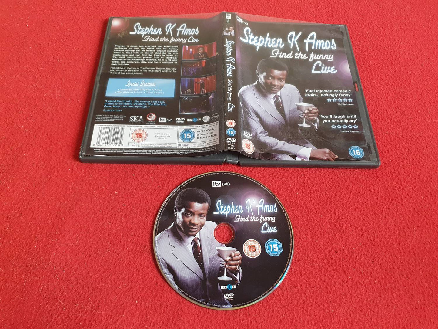 STEPHEN K AMOS FIND THE FUNNY LIVE till DVD