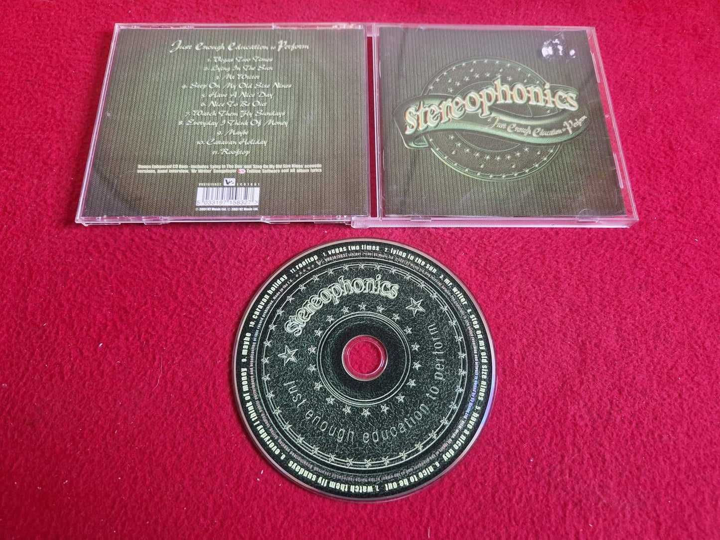STEREOPHONICS JUST ENOUGH EDUCATION TO PERFORM till CD