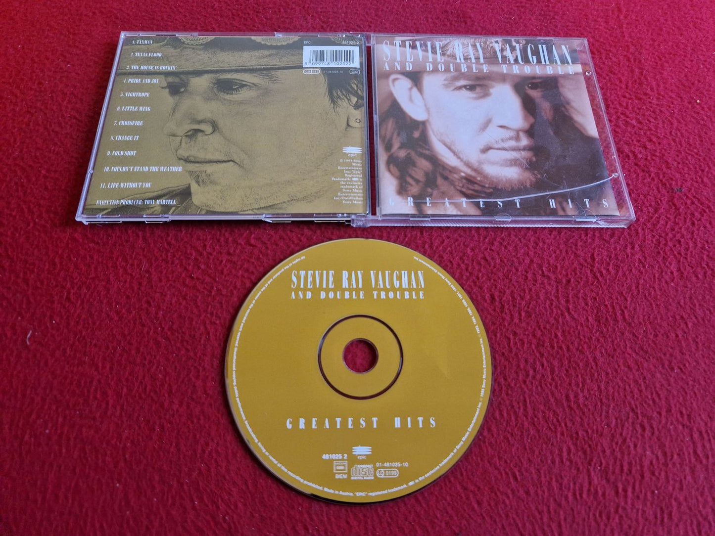 STEVIE RAY VAUGHAN AND DOUBLE TROUBLE GREATEST HITS CD