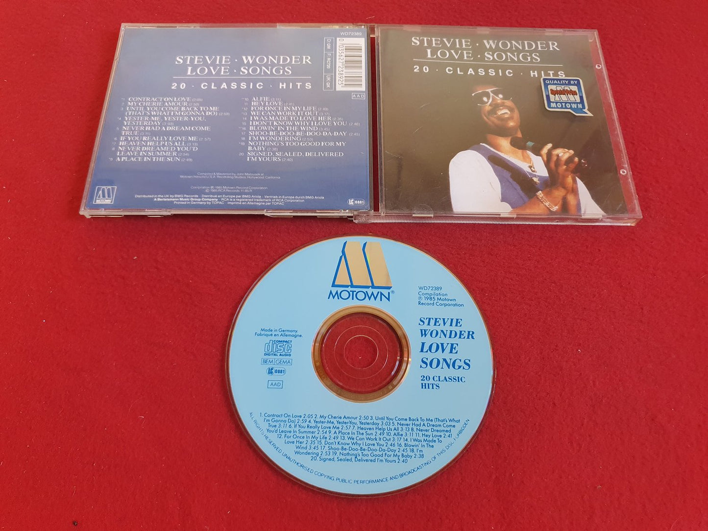 STEVIE WONDER LOVE SONGS 20 CLASSIC HITS till CD