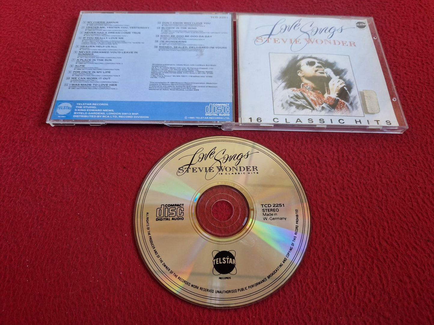 STEVIE WONDER LOVE SONGS CD