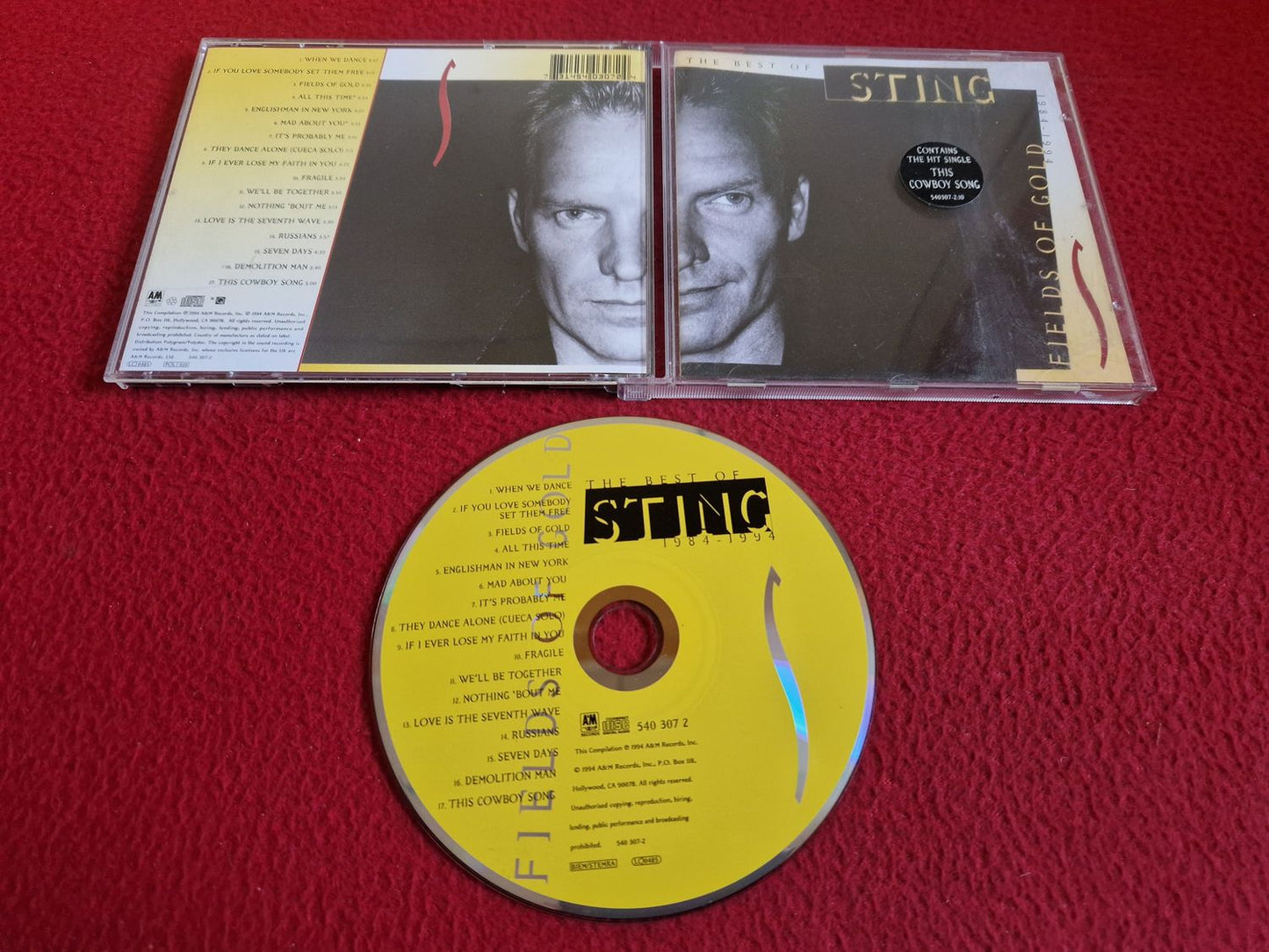 STING FIELDS OF GOLD THE BEST OF STING 1984-1994 CD