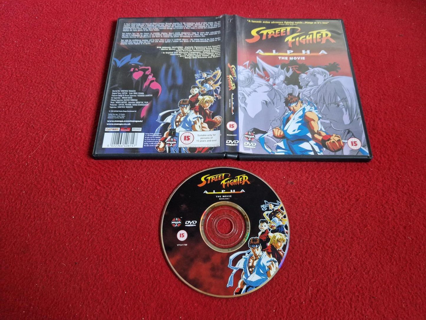 STREET FIGHTER ALPHA THE MOVIE DVD