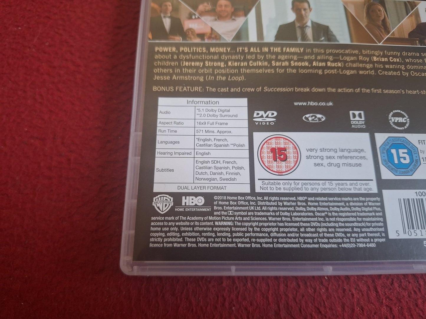 SUCCESSION SEASON 1 BOX DVD