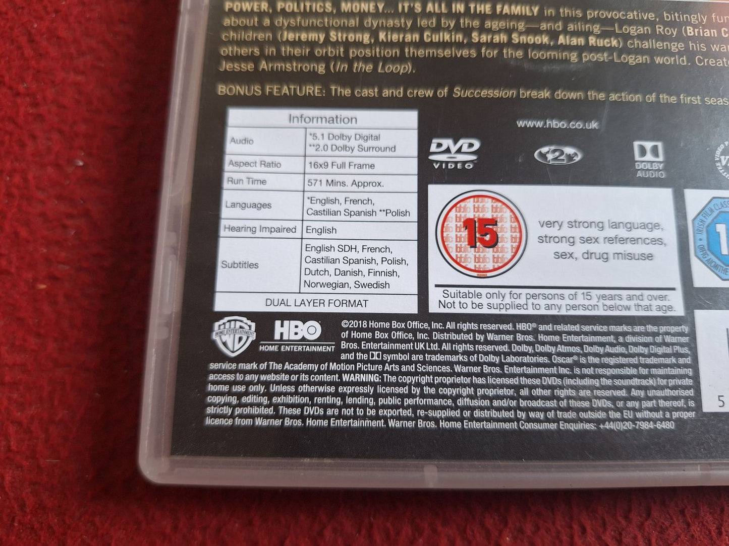 SUCCESSION SEASON 1 BOX DVD