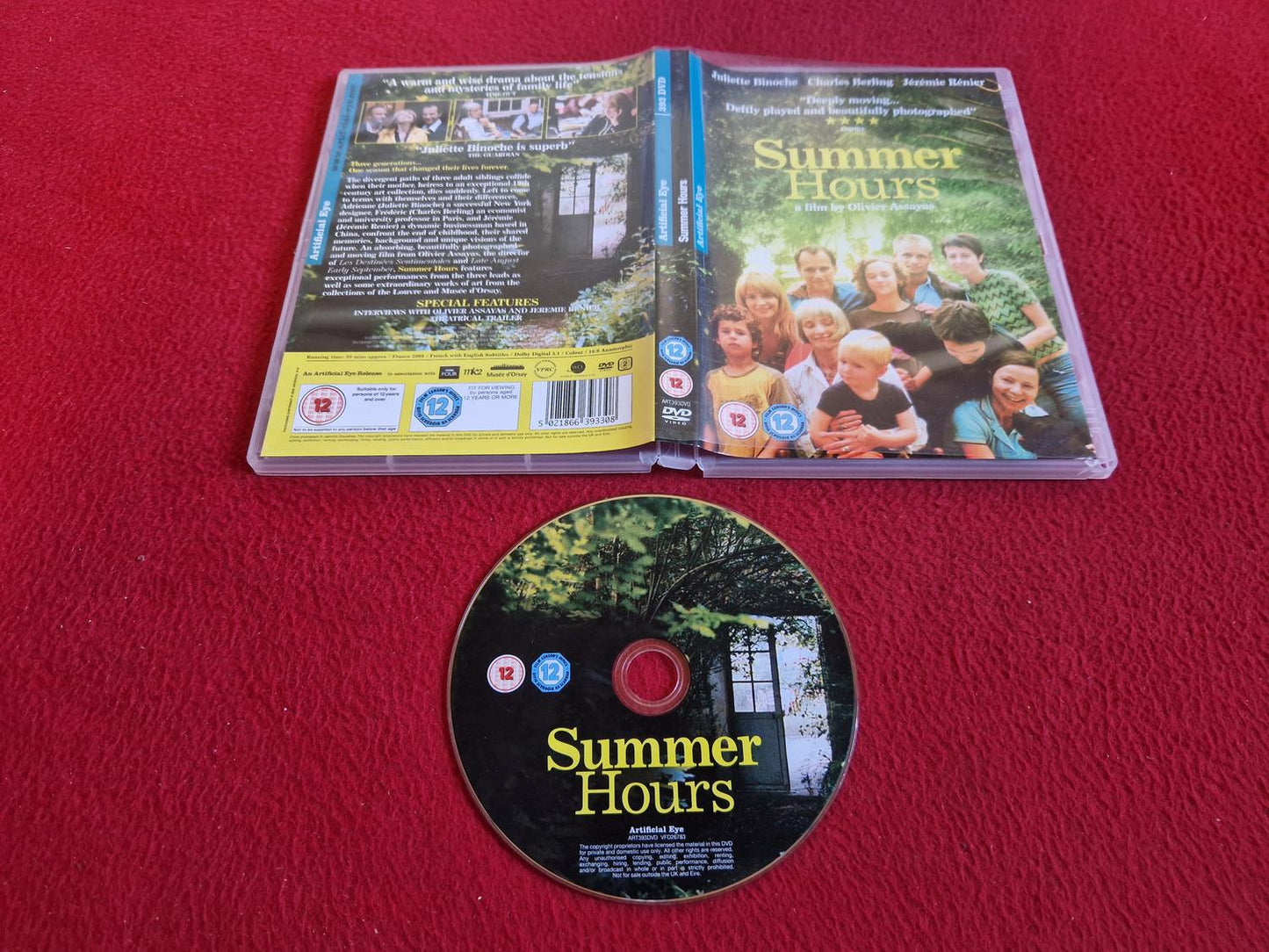 SUMMER HOURS DVD