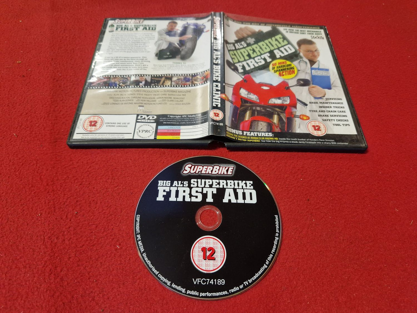 SUPER BIKE BIG ALS SUPERBIKE FIRST AID till DVD