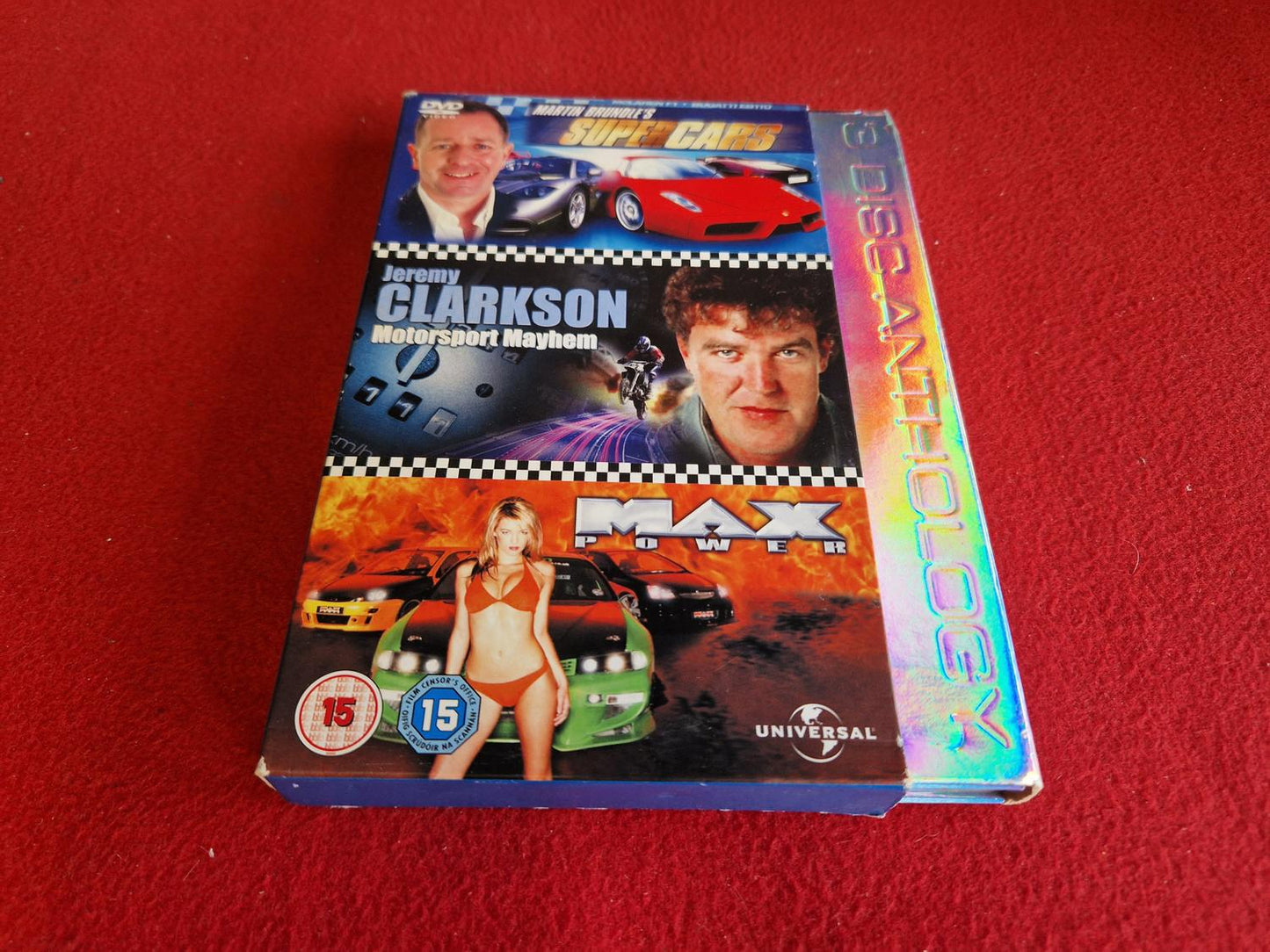 SUPER CARS / CLARKSON MOTORSPORT MAYHEM / MAX POWER BOX till DVD