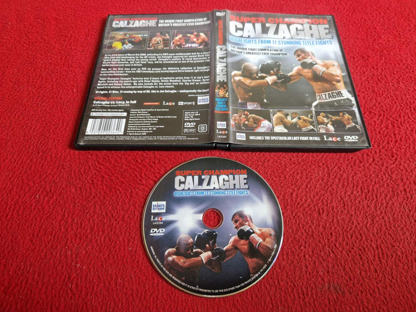 SUPER CHAMPION CALZAGHE DVD
