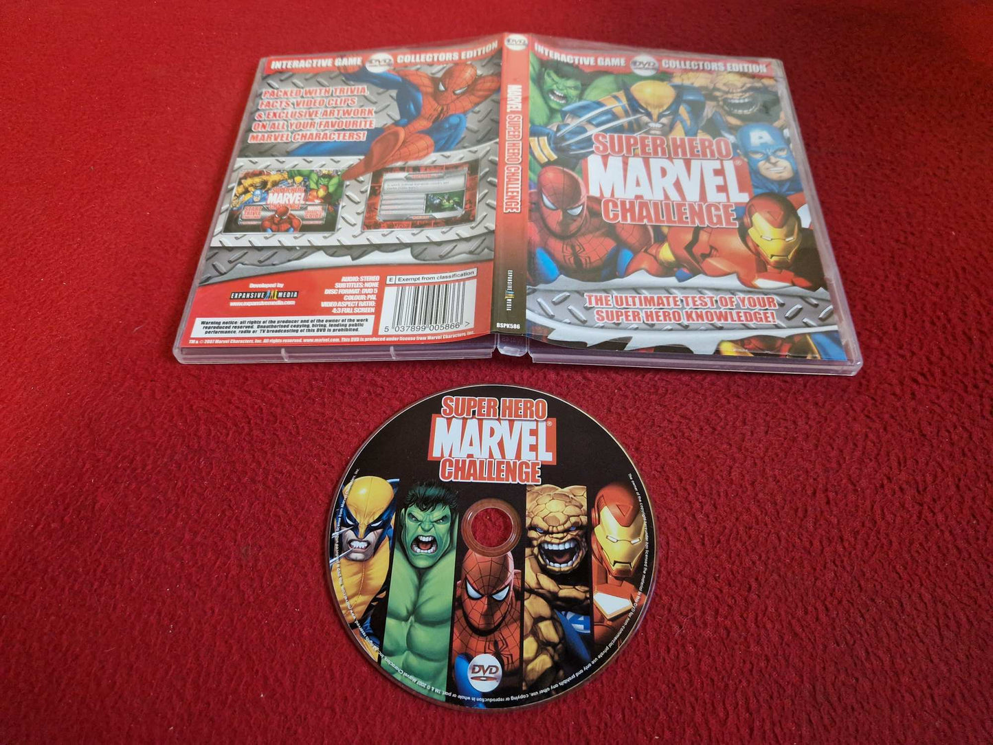 SUPER HERO MARVEL CHALLENGE INTERACTIVE DVD GAME